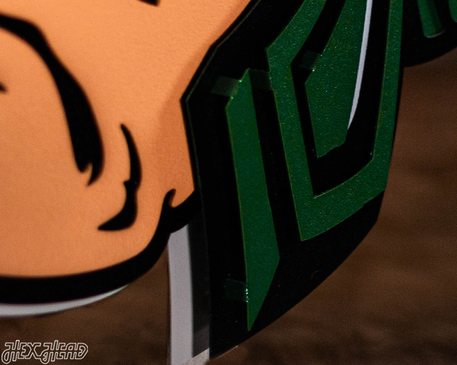 Michigan State " Gruff Sparty" 3D Vintage Metal Wall Art