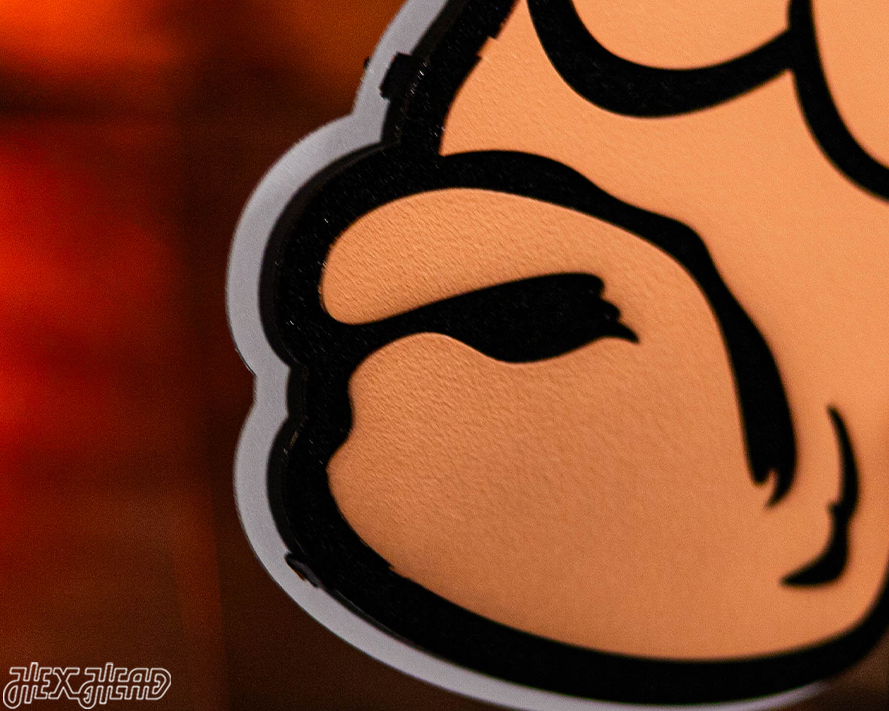 Michigan State " Gruff Sparty" 3D Vintage Metal Wall Art