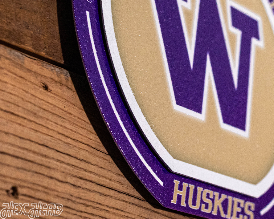 Washington Huskies "Double Play" On the Shelf or On the Wall Art