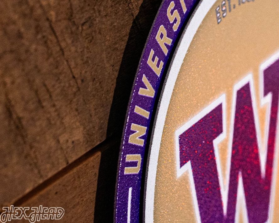 Washington Huskies "Double Play" On the Shelf or On the Wall Art