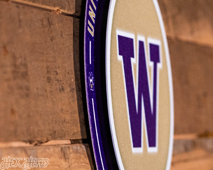 Washington Huskies "Double Play" On the Shelf or On the Wall Art