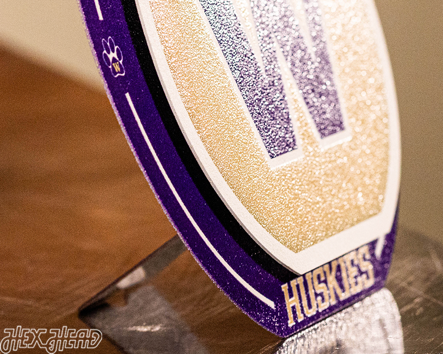 Washington Huskies "Double Play" On the Shelf or On the Wall Art