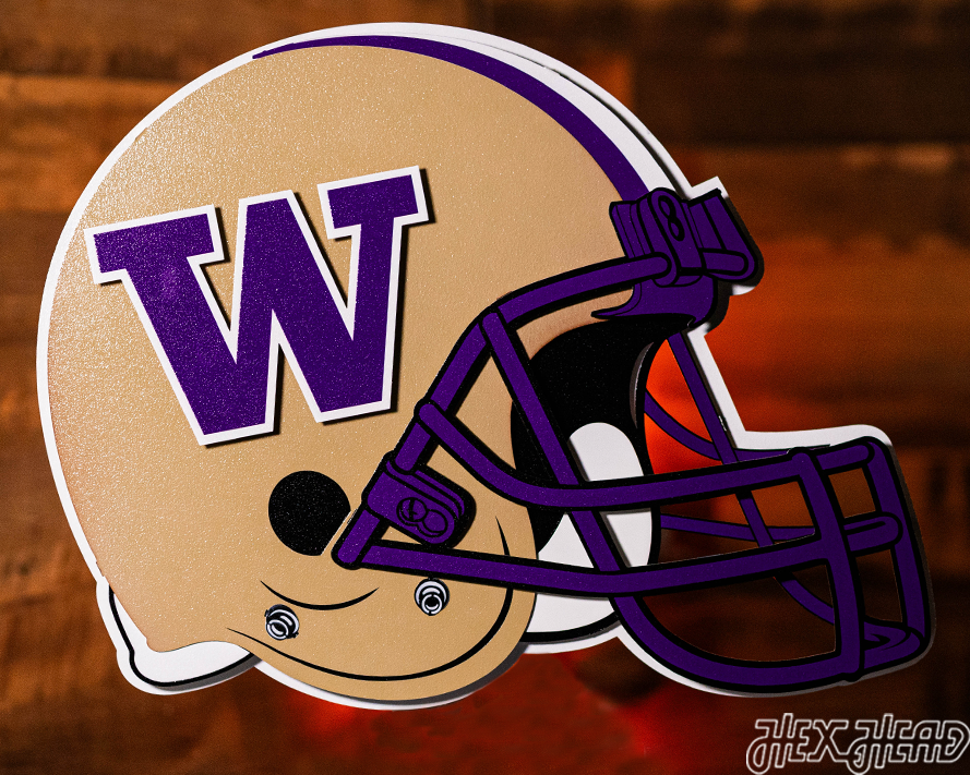 BLITZ COLLECTION - 8 LAYER Washington Huskies 3D Metal Wall Art