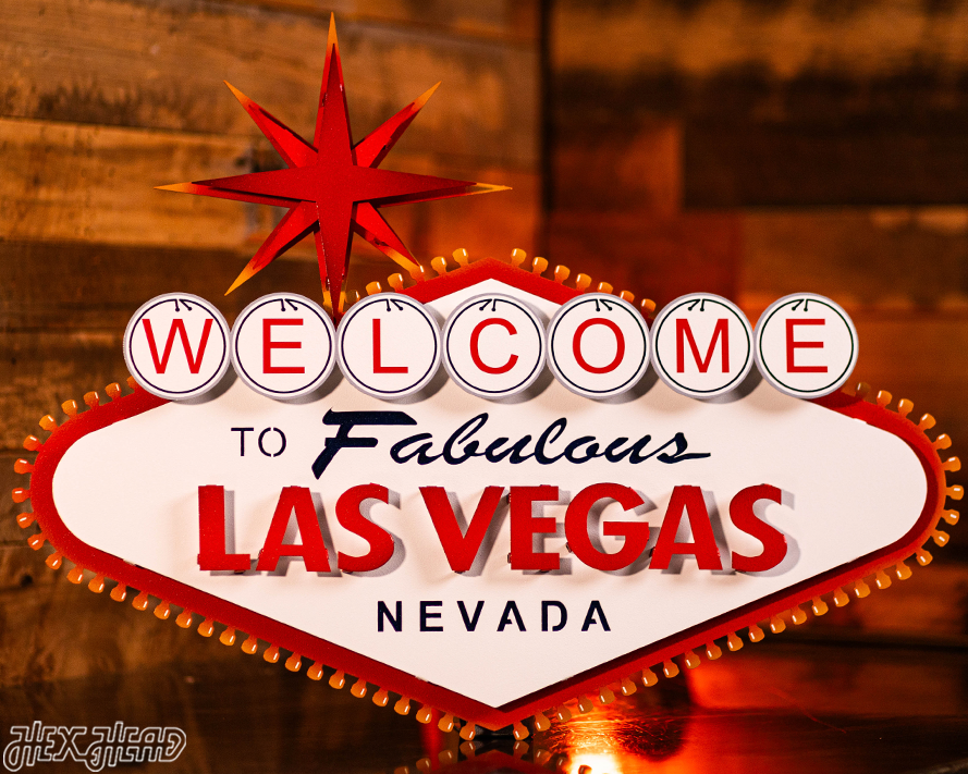 "Welcome to Las Vegas" 3D Metal Wall Art