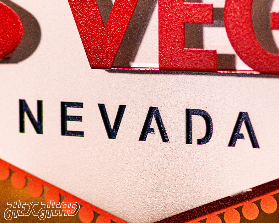 "Welcome to Las Vegas" 3D Metal Wall Art XXL