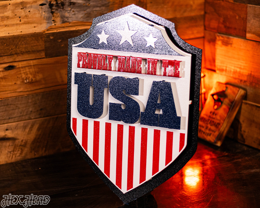 Proudly Made in the USA! 3D Vintage Metal Art