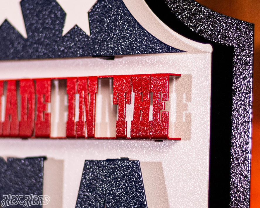 Proudly Made in the USA! 3D Vintage Metal Art