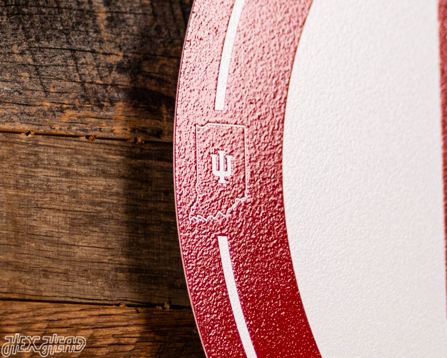 VARSITY Collection- SINGLE Layer Indiana Hoosiers Metal Wall Art
