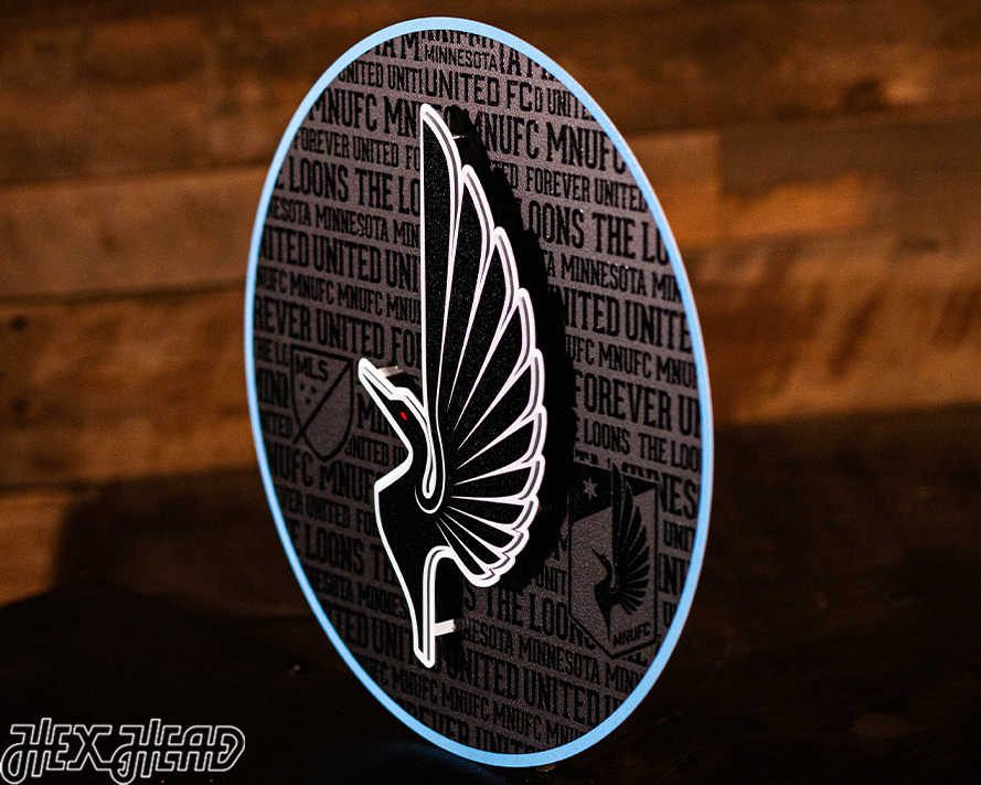 CLOSE OUT - Minnesota United CRAFT SERIES 3D Embossed Metal Wall Art