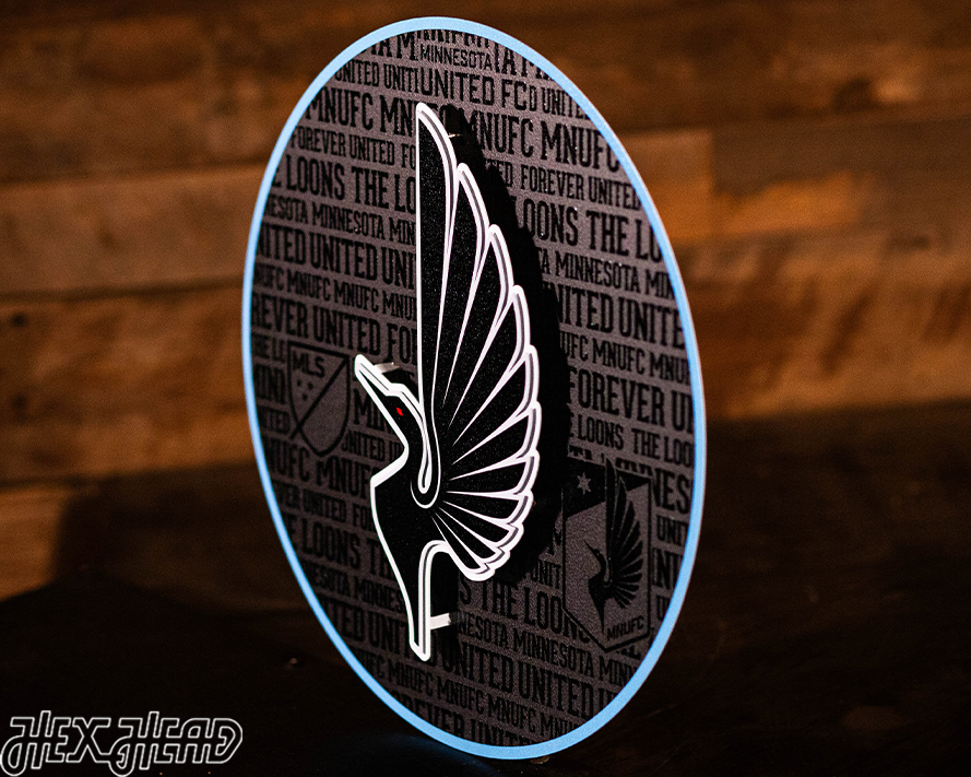 Minnesota United CRAFT SERIES 3D Embossed Metal Wall Art