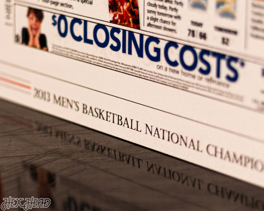 The Courier-Journal Louisville Cardinals 2013 Basketball National Champions Front Page - APRIL 9, 2013