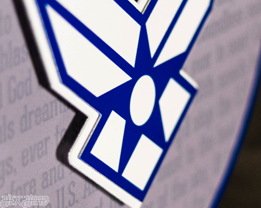 United States Air Force CRAFT SERIES 3D Embossed Metal Wall Art