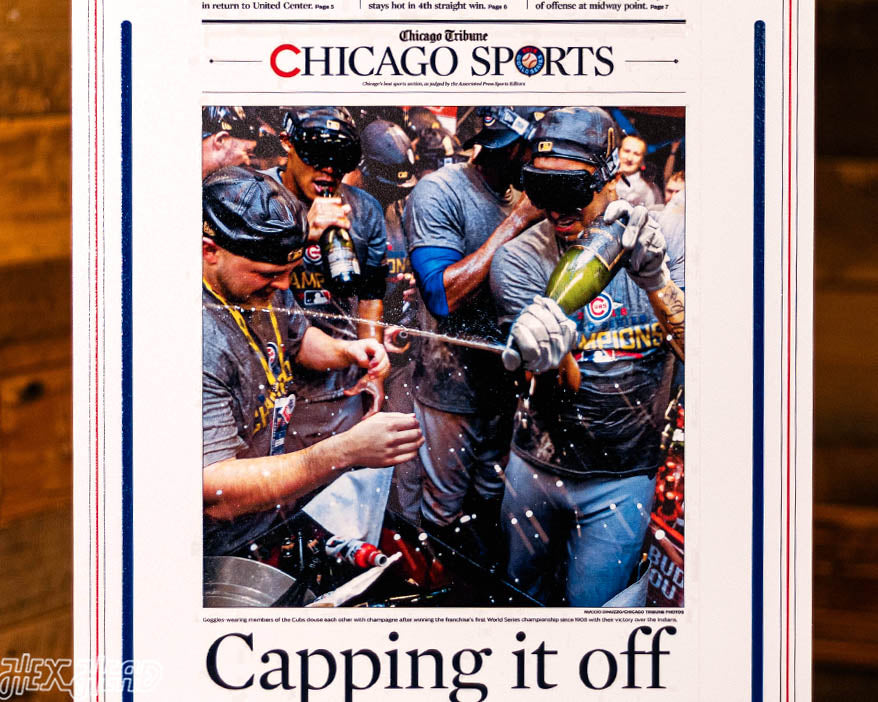 The Chicago Tribune Chicago Cubs 2016 WORLD SERIES Front Page - NOV 4, 2016