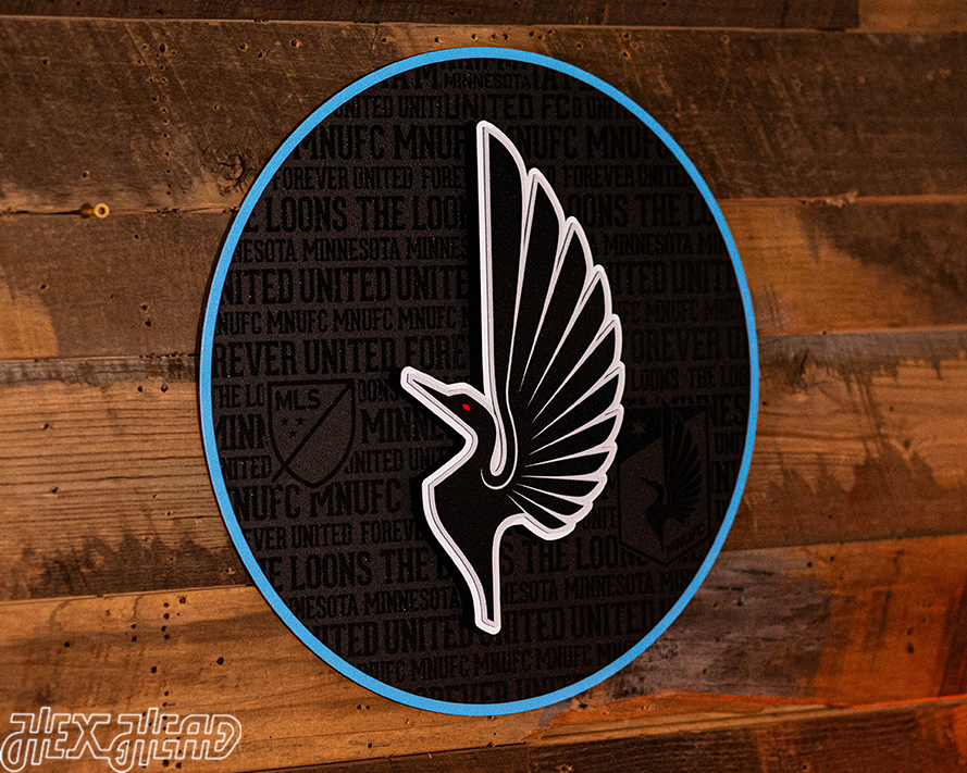 CLOSE OUT - Minnesota United CRAFT SERIES 3D Embossed Metal Wall Art