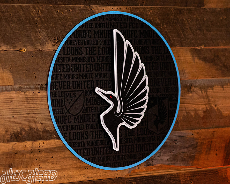 Minnesota United CRAFT SERIES 3D Embossed Metal Wall Art