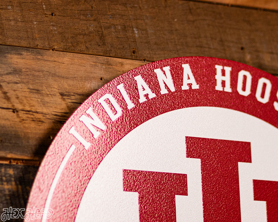 VARSITY Collection- SINGLE Layer Indiana Hoosiers Metal Wall Art