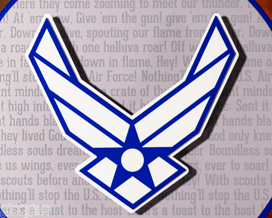 United States Air Force CRAFT SERIES 3D Embossed Metal Wall Art