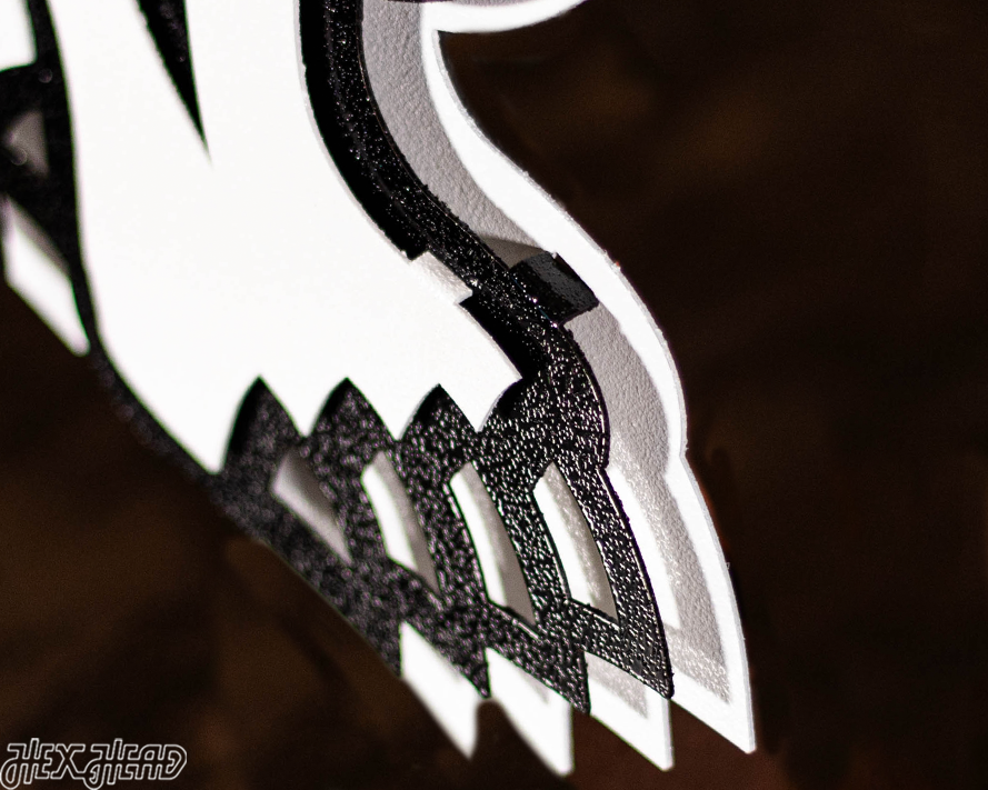 Wisconsin "BADGER" 3D Vintage Metal Wall Art