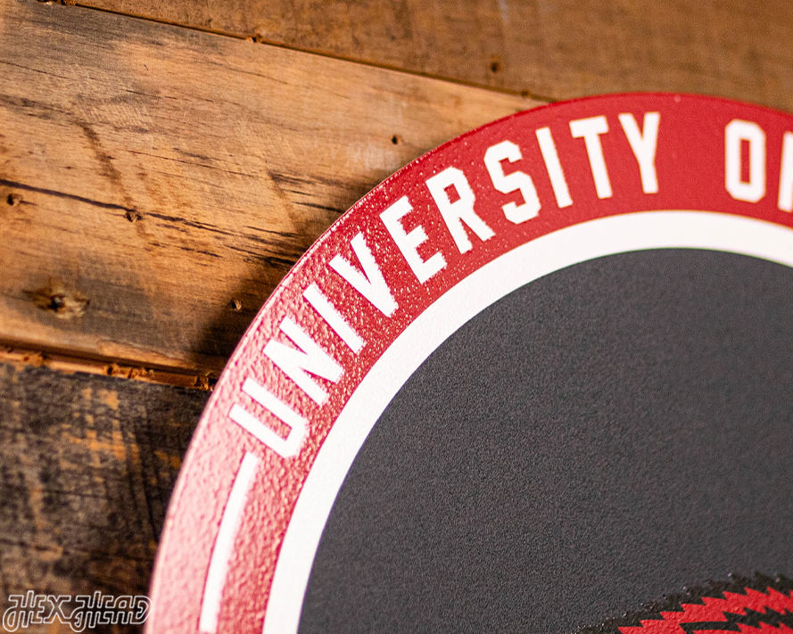 VARSITY Collection- SINGLE Layer Arkansas Razorbacks Metal Wall Art