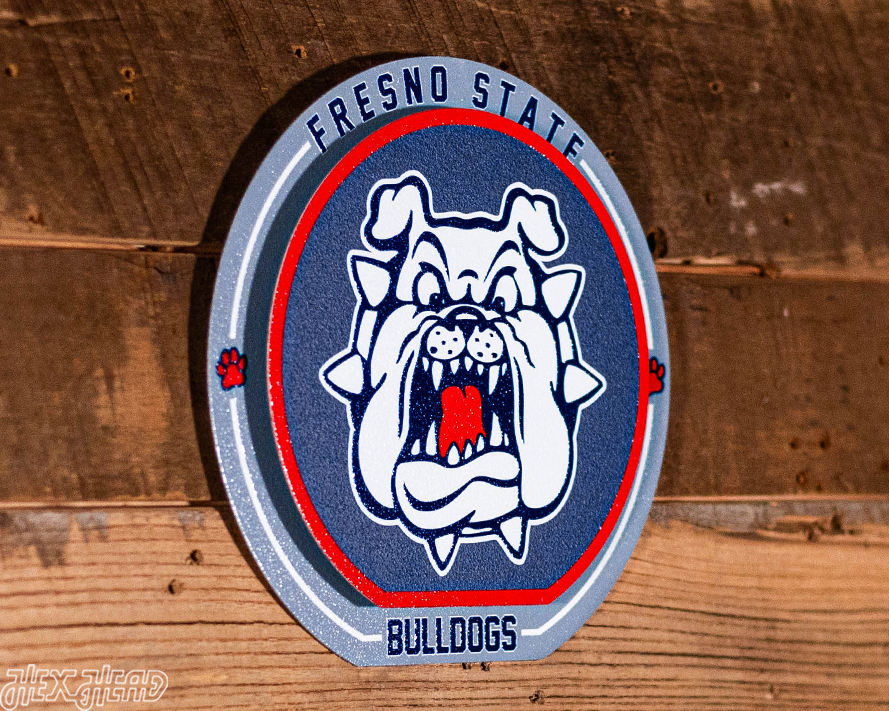 Fresno State Bulldogs "Double Play" On the Shelf or on the Wall Art