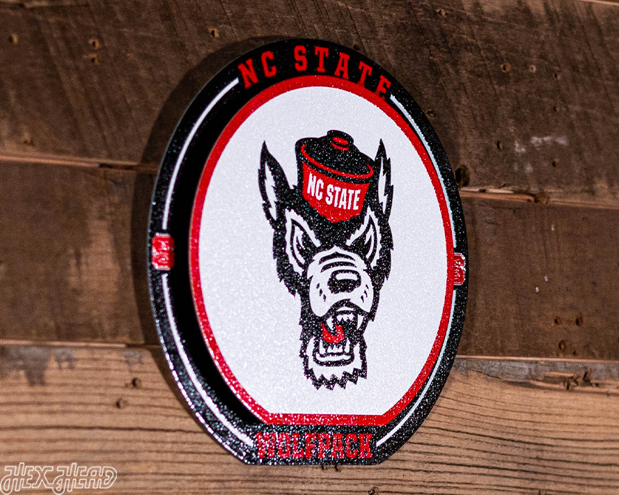 North Carolina State Wolfpack "Double Play" On the Shelf or on the Wall Art