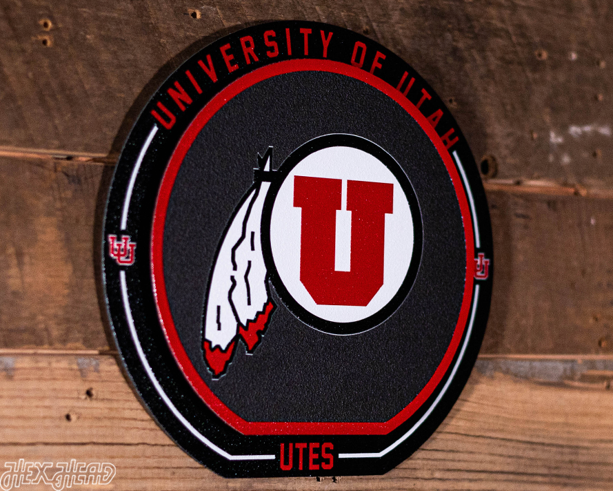 Utah Utes "Double Play" On the Shelf or on the Wall Art