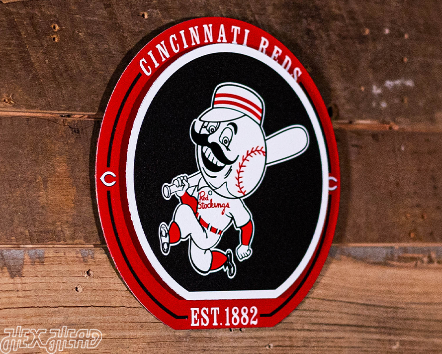 Cincinnati Reds "Double Play" On the Shelf or on the Wall Art