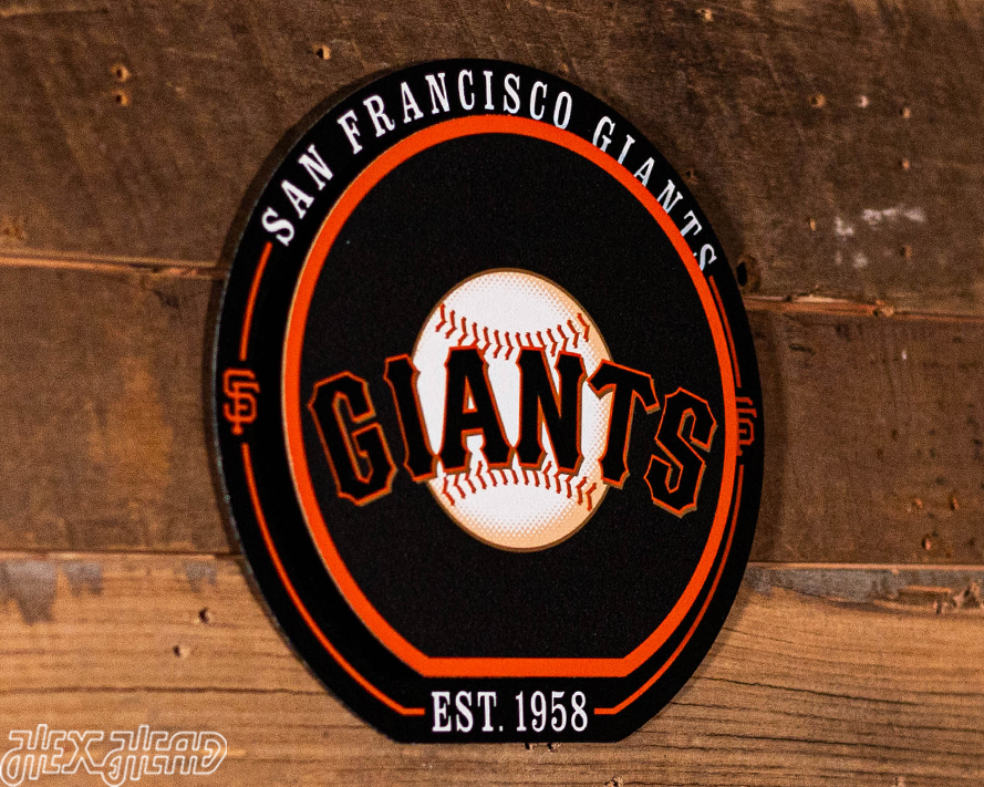 San Francisco Giants "Double Play" On the Shelf or on the Wall Art