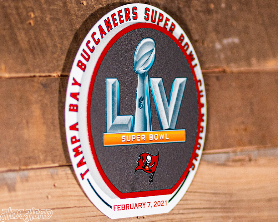 Tampa Bay Buccaneers Super Bowl LV "Double Play" On the Shelf or on the Wall Art