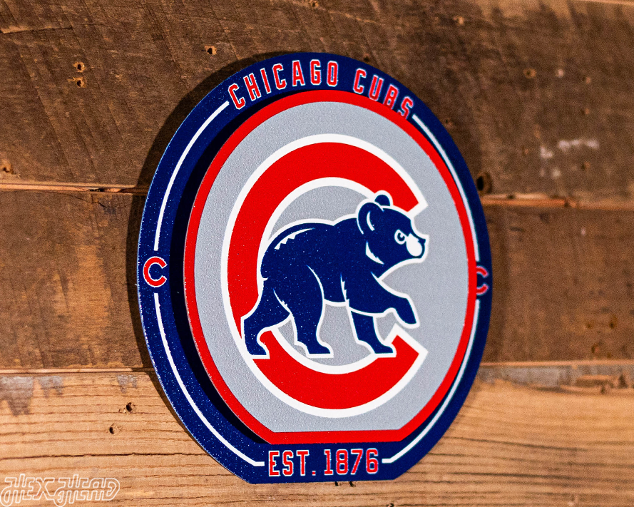 Chicago Cubs "Double Play" On the Shelf or on the Wall Art