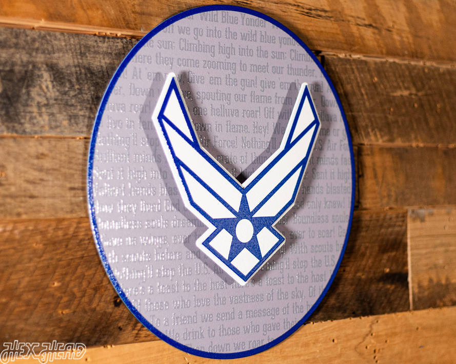 United States Air Force CRAFT SERIES 3D Embossed Metal Wall Art