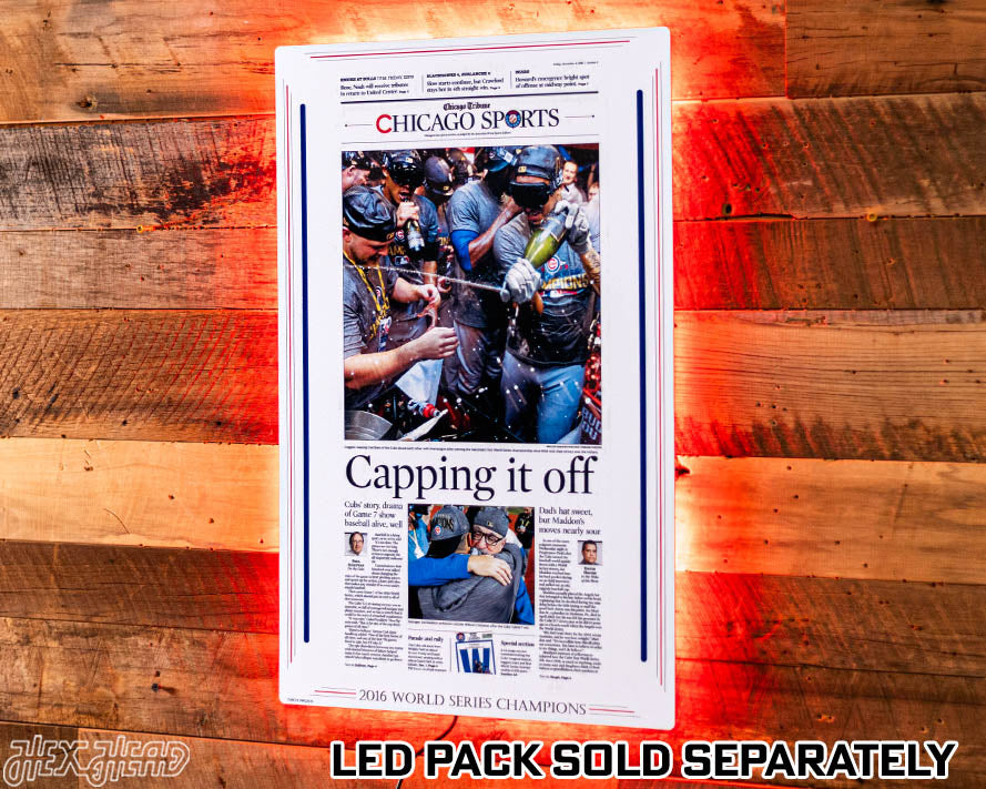 The Chicago Tribune Chicago Cubs 2016 WORLD SERIES Front Page - NOV 4, 2016