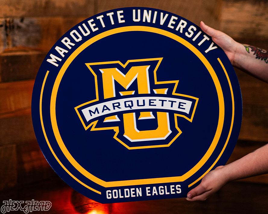 VARSITY Collection- SINGLE Layer Marquette University Metal Wall Art