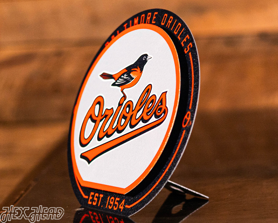 Baltimore Orioles "Double Play" On the Shelf or on the Wall Art