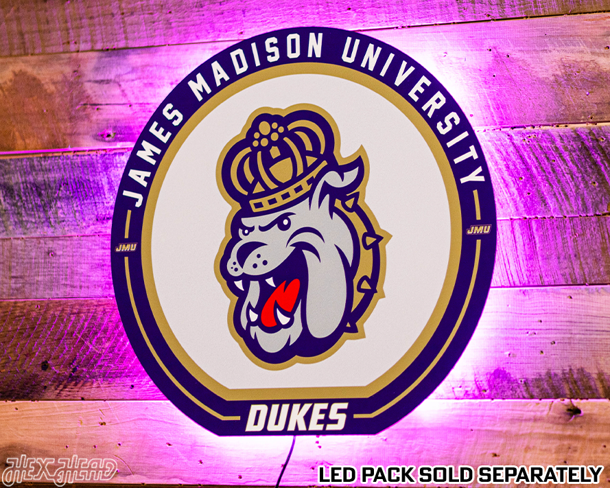 VARSITY Collection- SINGLE Layer James Madison Dukes Metal Wall Art