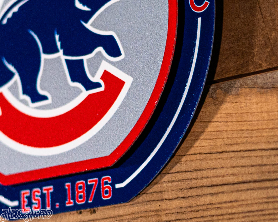 Chicago Cubs "Double Play" On the Shelf or on the Wall Art