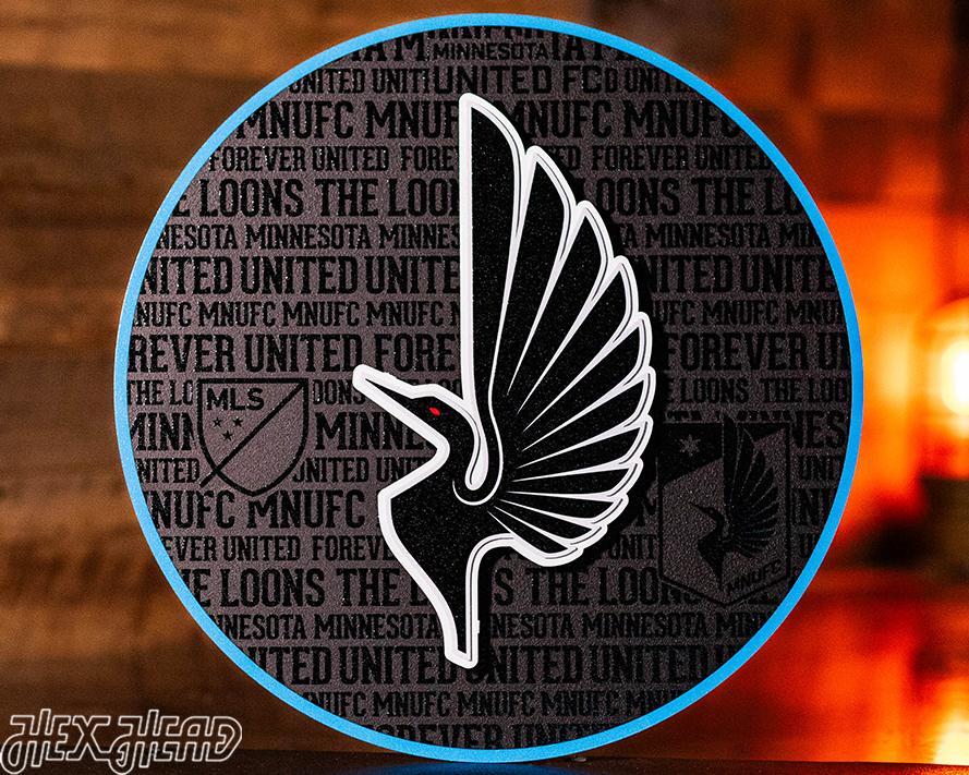 Minnesota United CRAFT SERIES 3D Embossed Metal Wall Art