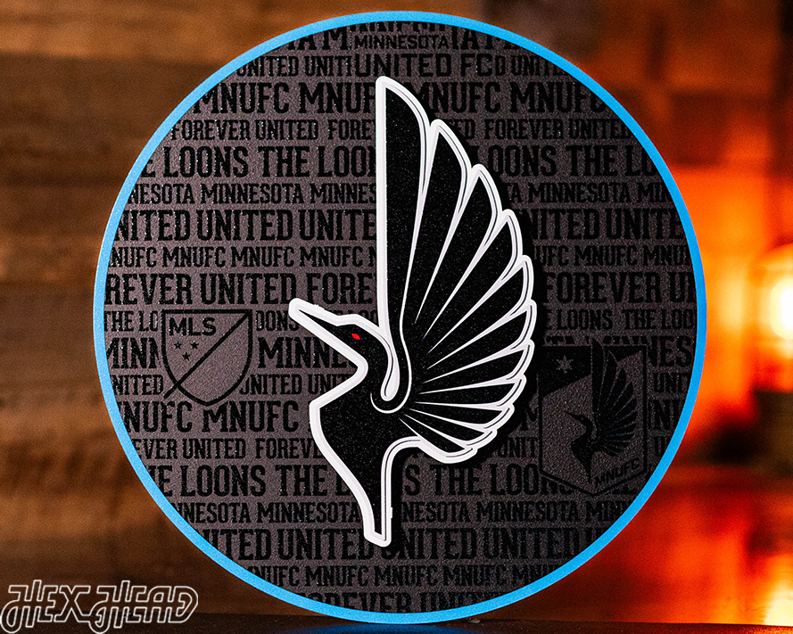 CLOSE OUT - Minnesota United CRAFT SERIES 3D Embossed Metal Wall Art