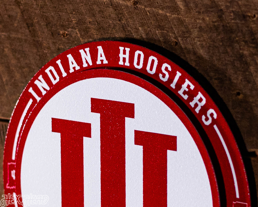 Indiana Hoosiers "Double Play" On the Shelf or on the Wall Art