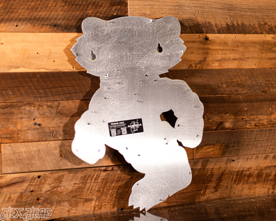 Wisconsin "BADGER" 3D Vintage Metal Wall Art