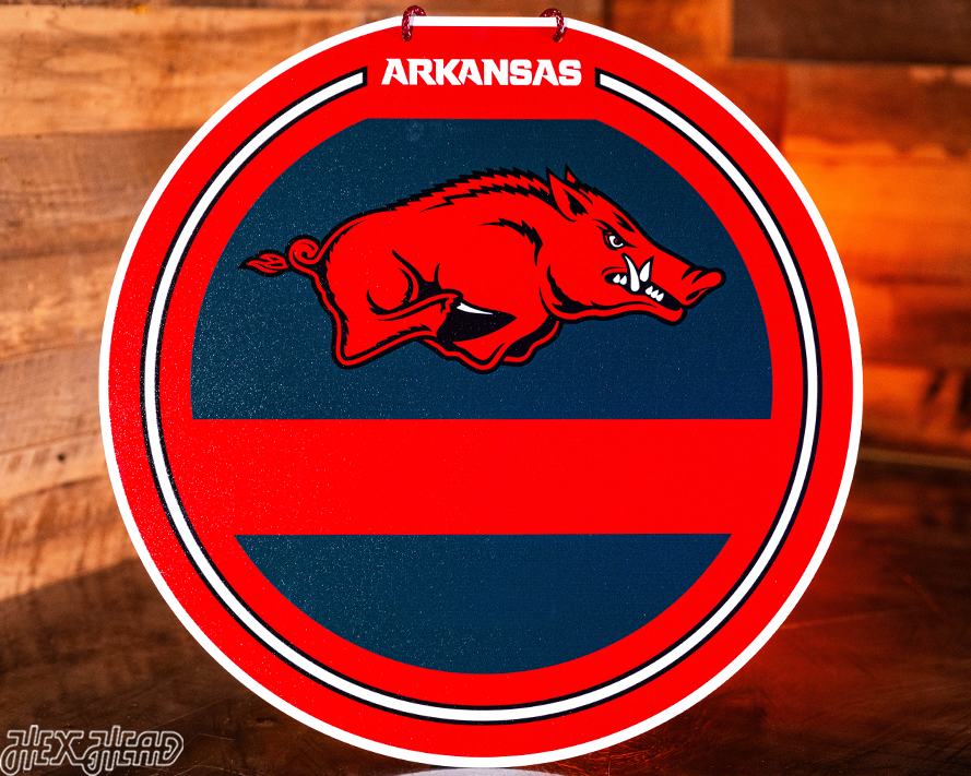 Arkansas Razorbacks Personalized Monogram Metal Art
