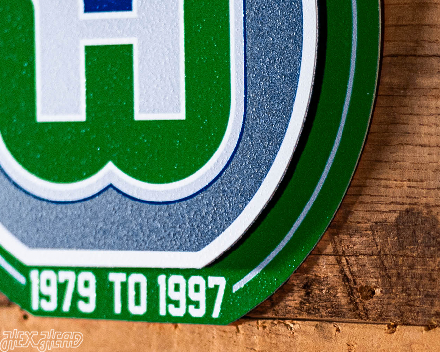 Hartford Whalers "Double Play" On the Shelf or on the Wall Art