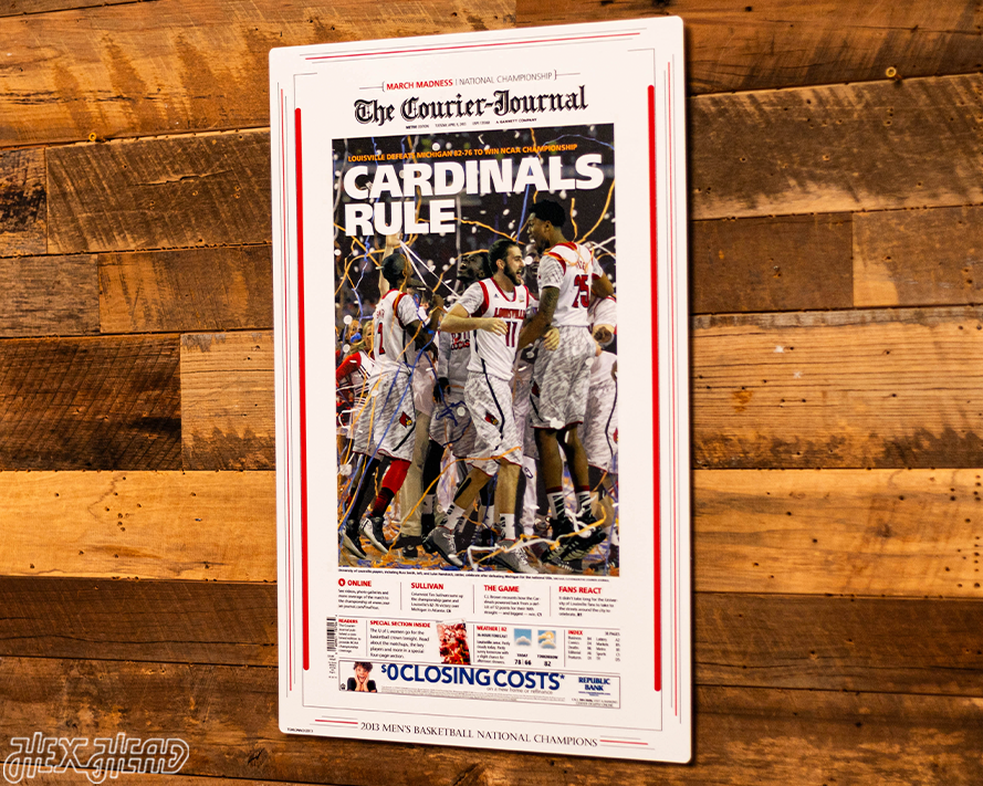 The Courier-Journal Louisville Cardinals 2013 Basketball National Champions Front Page - APRIL 9, 2013