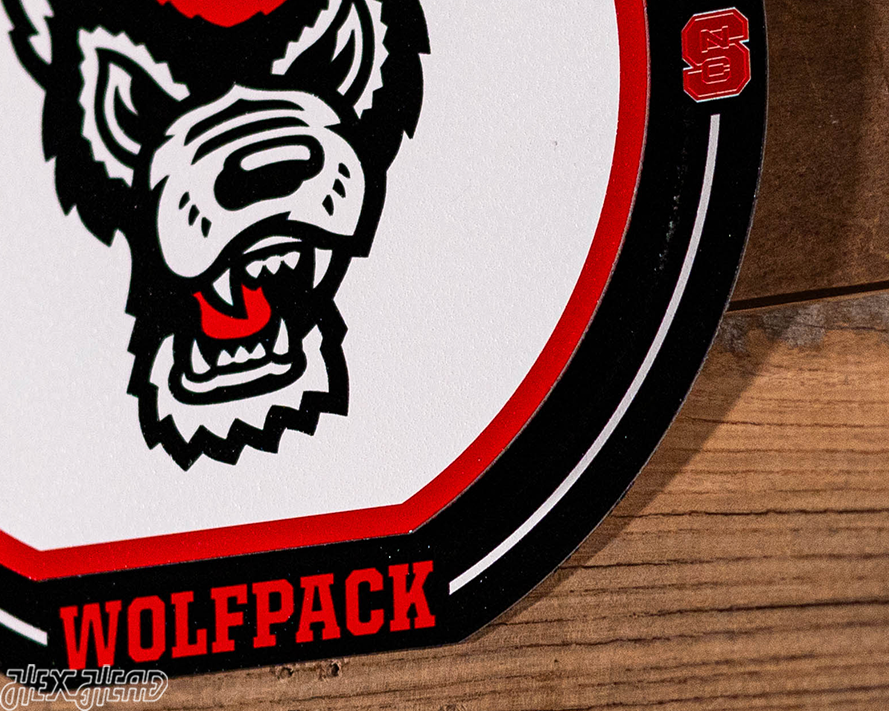 North Carolina State Wolfpack "Double Play" On the Shelf or on the Wall Art