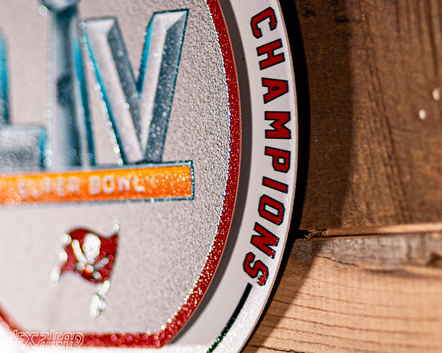Tampa Bay Buccaneers Super Bowl LV "Double Play" On the Shelf or on the Wall Art