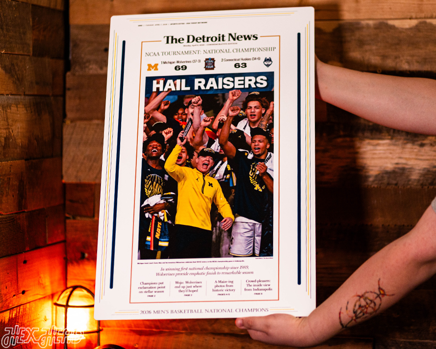 The Detroit News Michigan Wolverines 2026 Men's Basketball National Champions Front Page - APRIL 6, 2026