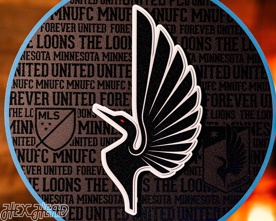 CLOSE OUT - Minnesota United CRAFT SERIES 3D Embossed Metal Wall Art