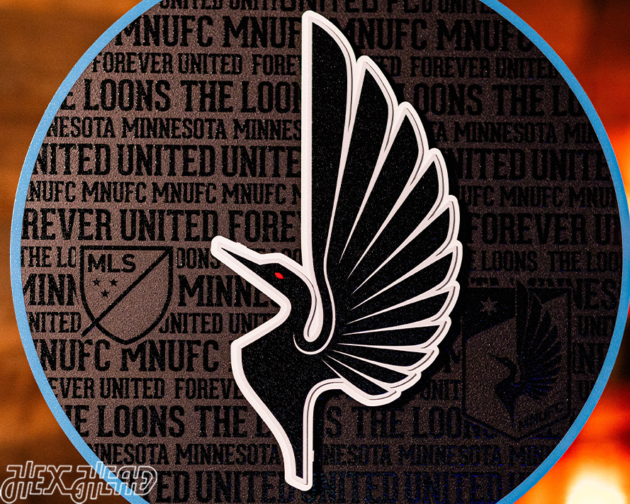 Minnesota United CRAFT SERIES 3D Embossed Metal Wall Art