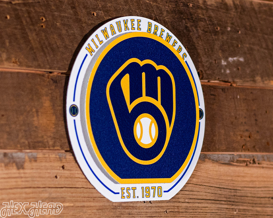 Milwaukee Brewers "Double Play" On the Shelf or on the Wall Art