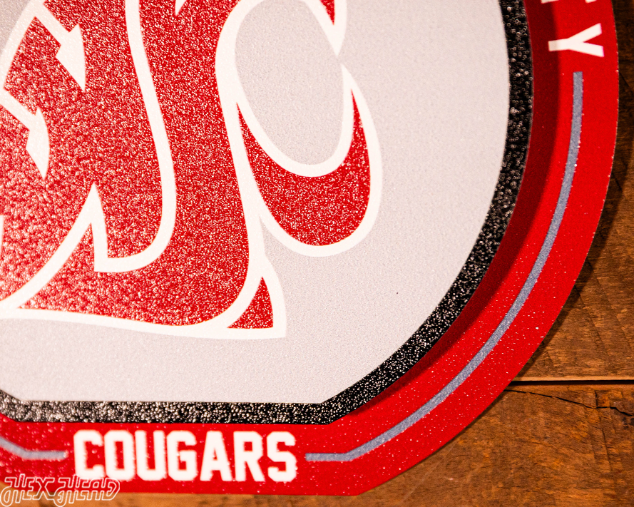 Washington State Cougars "Double Play" On the Shelf or on the Wall Art